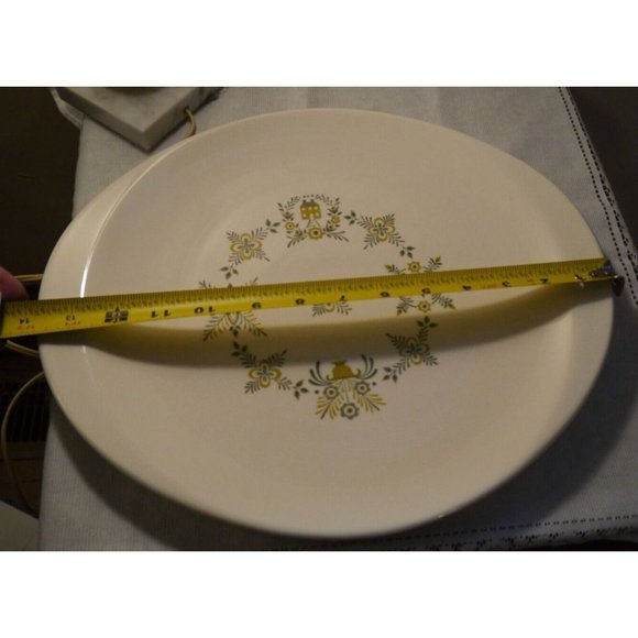 RARE Vintage Steubenville Pottery "PROVINCETOWN" Oval Serving Platter USA 14x12" - Picture 11 of 12